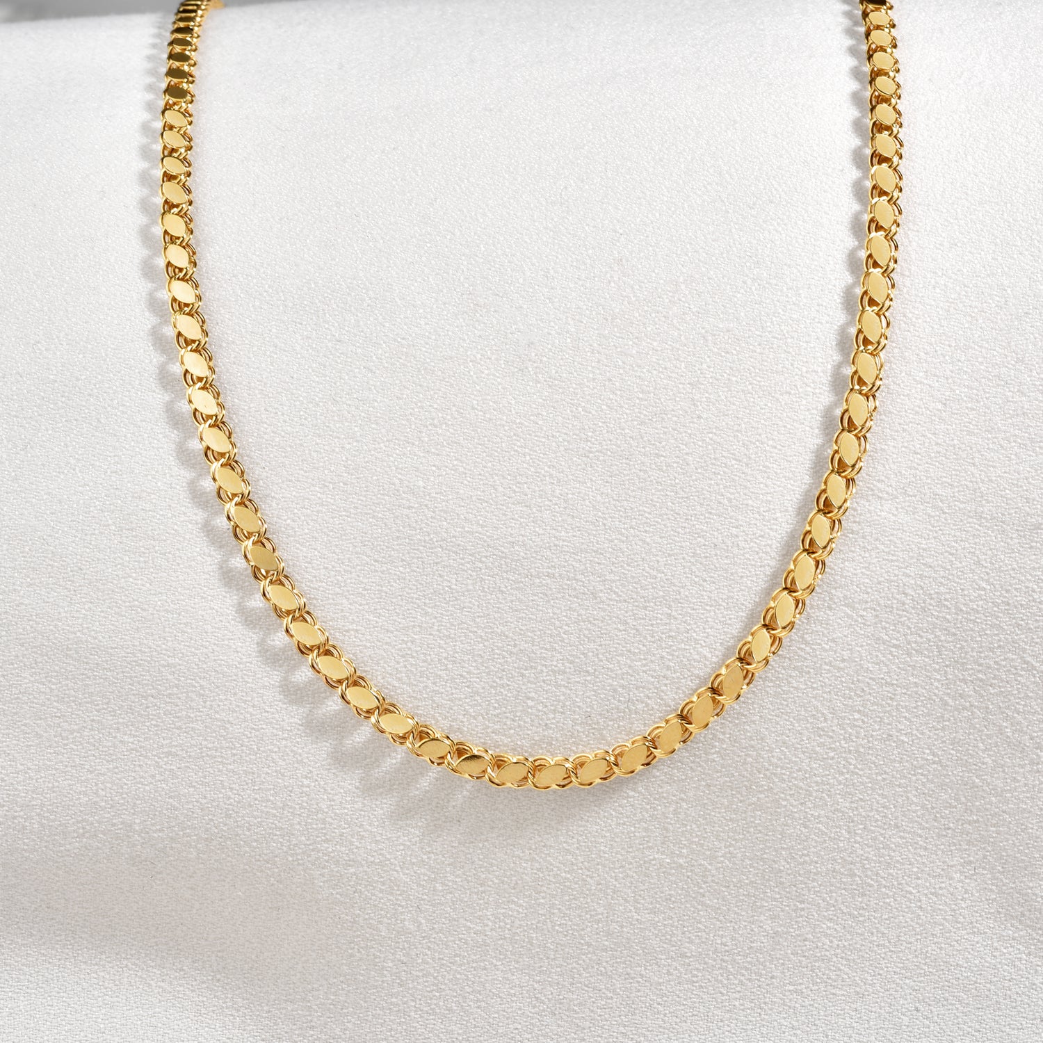 Sequin Chain Necklace14K Gold		