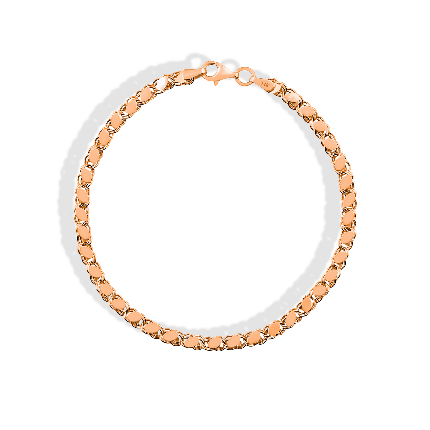 Sequined Mirror Sparkle Bracelet 14K Gold