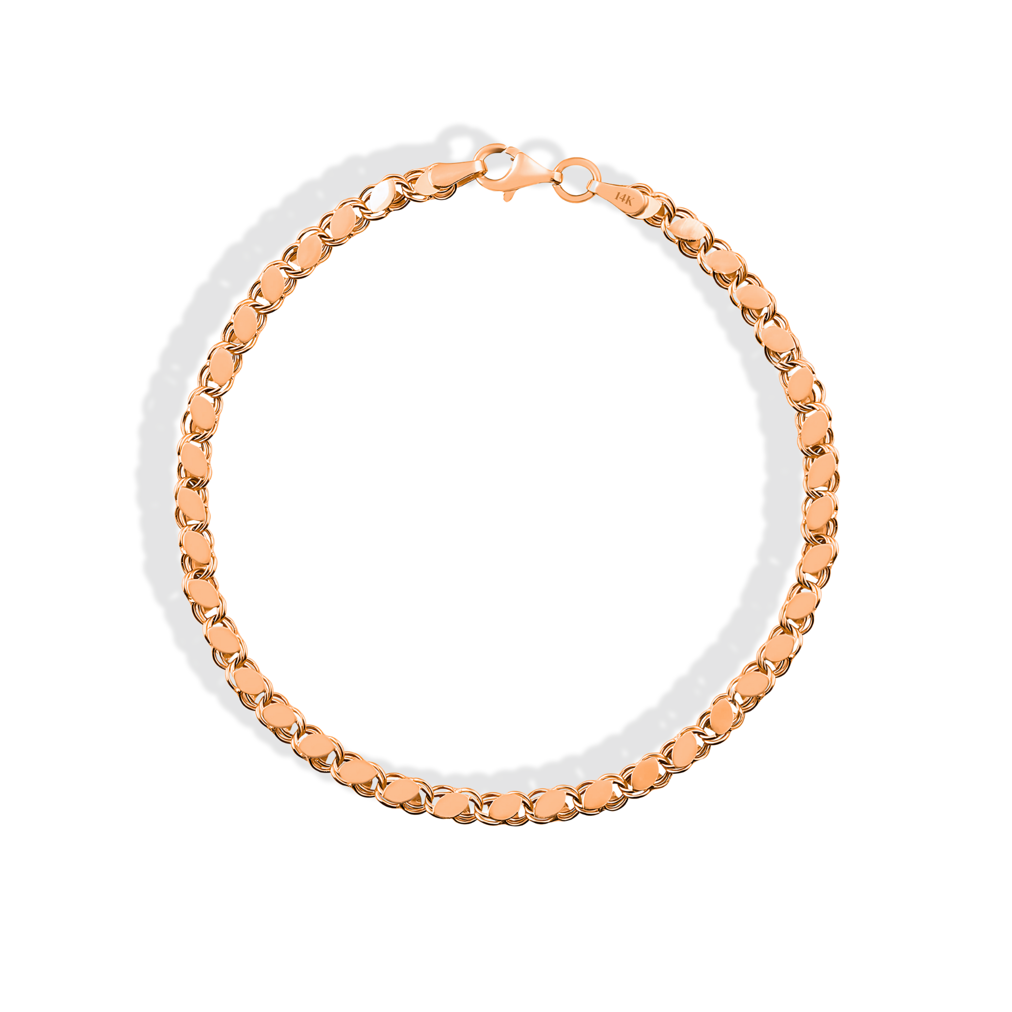 Sequined Mirror Sparkle Bracelet 14K Gold