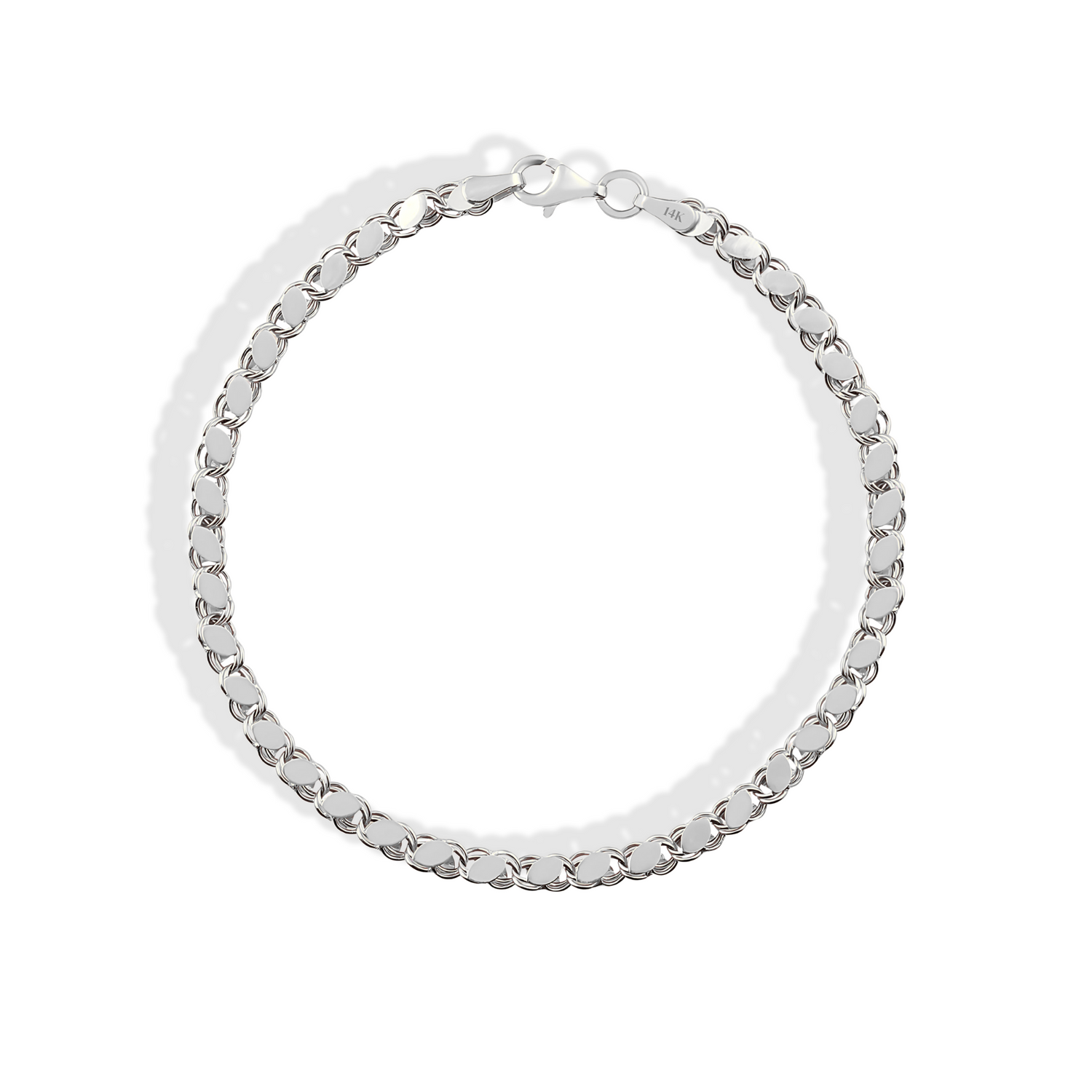 Sequined Mirror Sparkle Bracelet 14K Gold