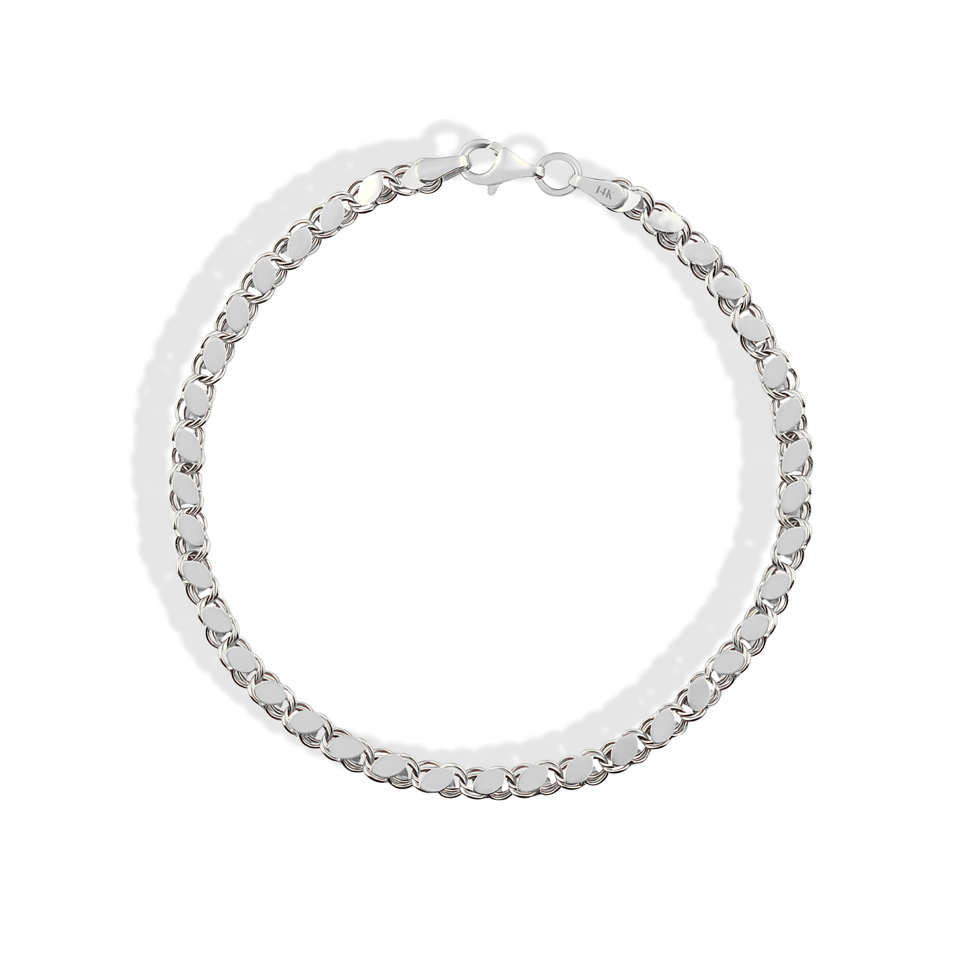 Sequined Mirror Sparkle Bracelet 14K Gold