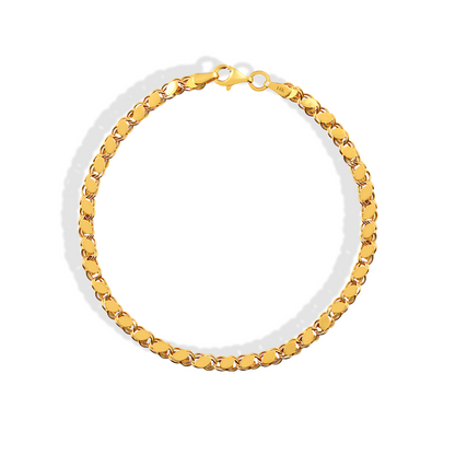 Sequined Mirror Sparkle Bracelet 14K Gold