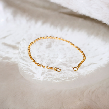 Sequined Mirror Sparkle Bracelet 14K Gold