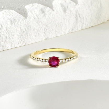 Serial Pink Diamond Ring 14K Gold