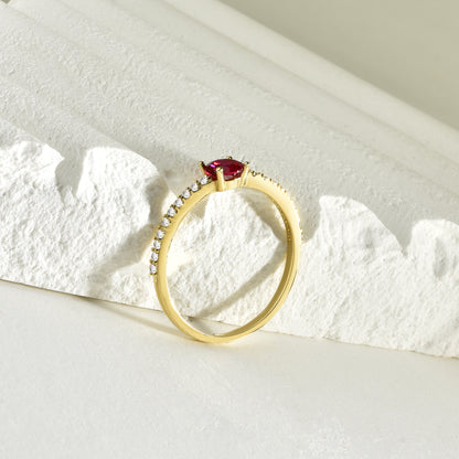 Serial Pink Diamond Ring 14K Gold