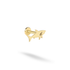 Shark Flatback Ear Piercing in 14K Gold or Silver. Hand Made Shark Stud Earring inspired by Ocean Jewelry, perfect as a unique Sea Earring.