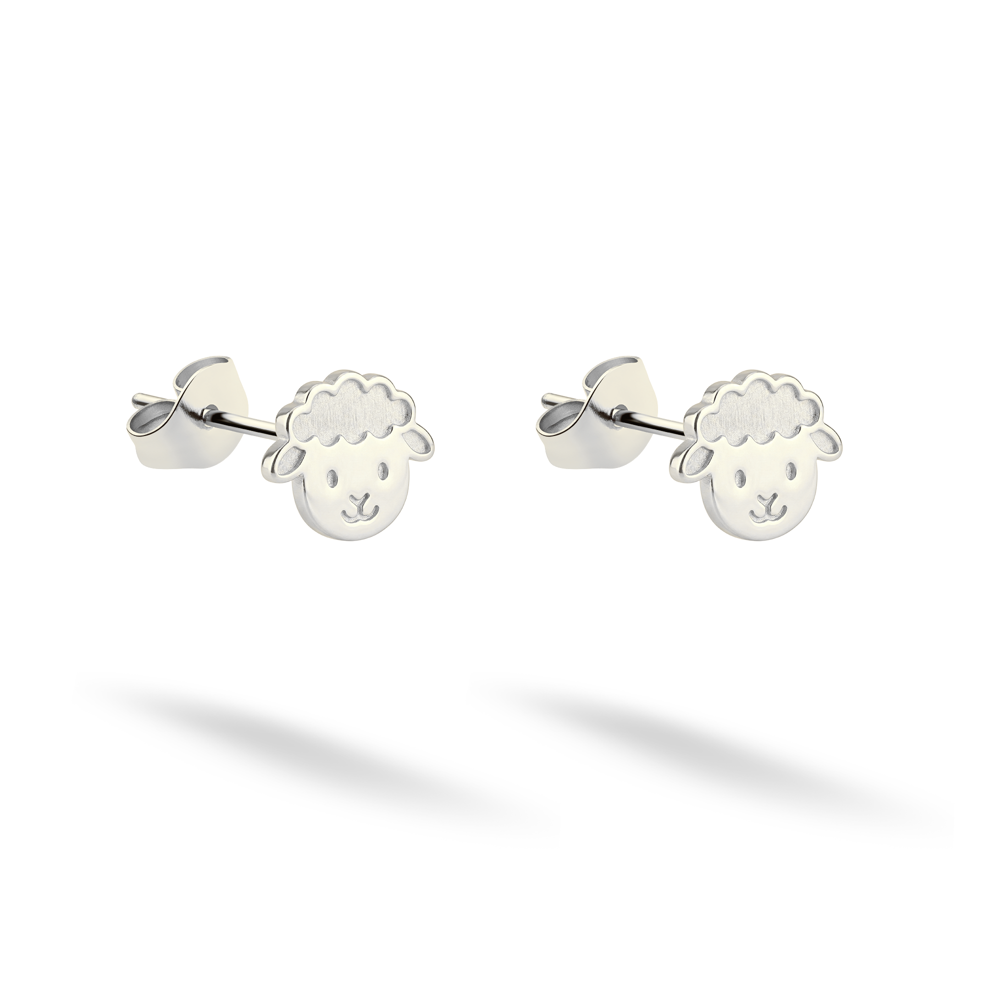 Sheep Earrings 14K Gold / Silver