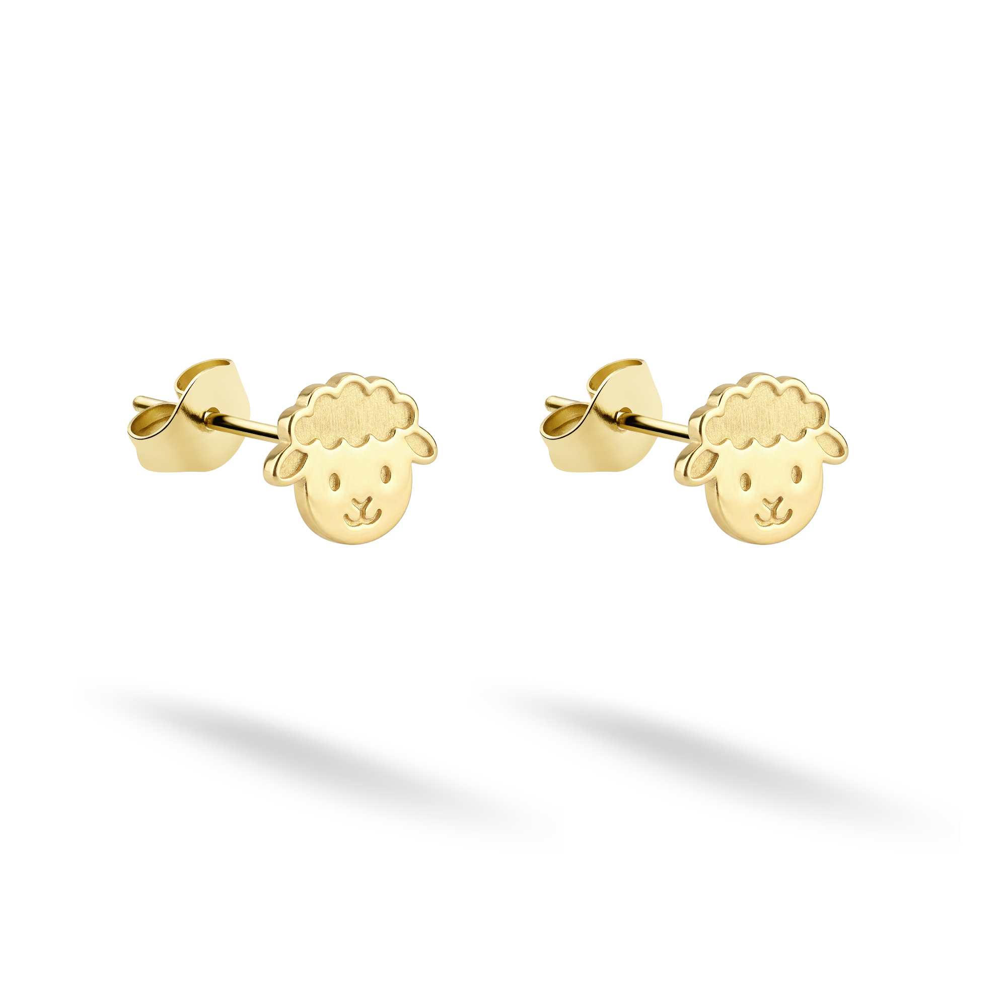 Sheep Earrings 14K Gold / Silver
