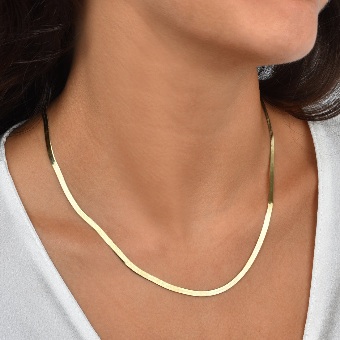 Golden Wave Necklace 14K