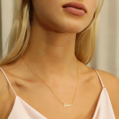 14K Gold Signature Name Necklace – Personalized &amp; Custom Made