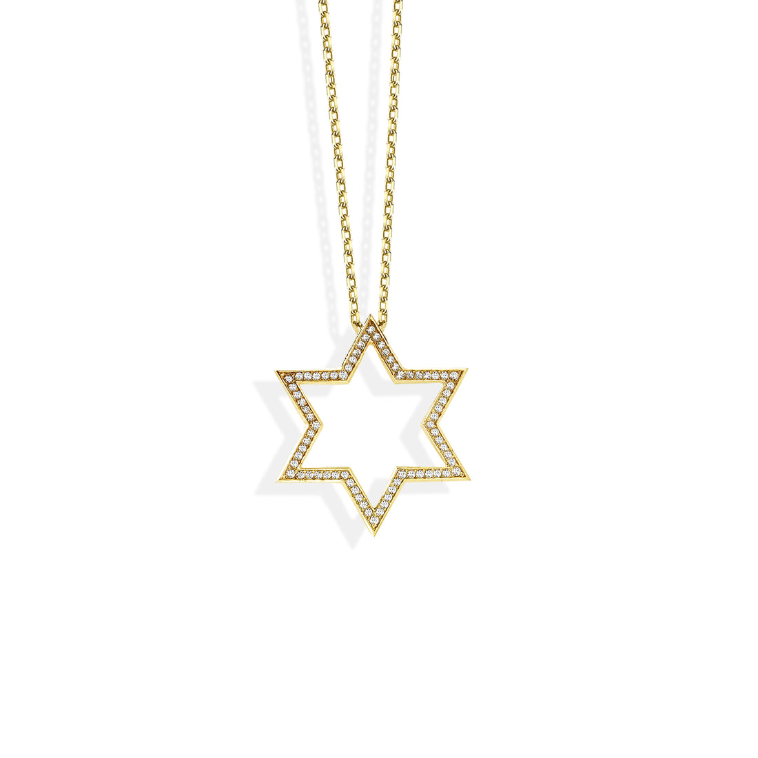 Sirius Star Diamond Charm Necklace 14K Gold