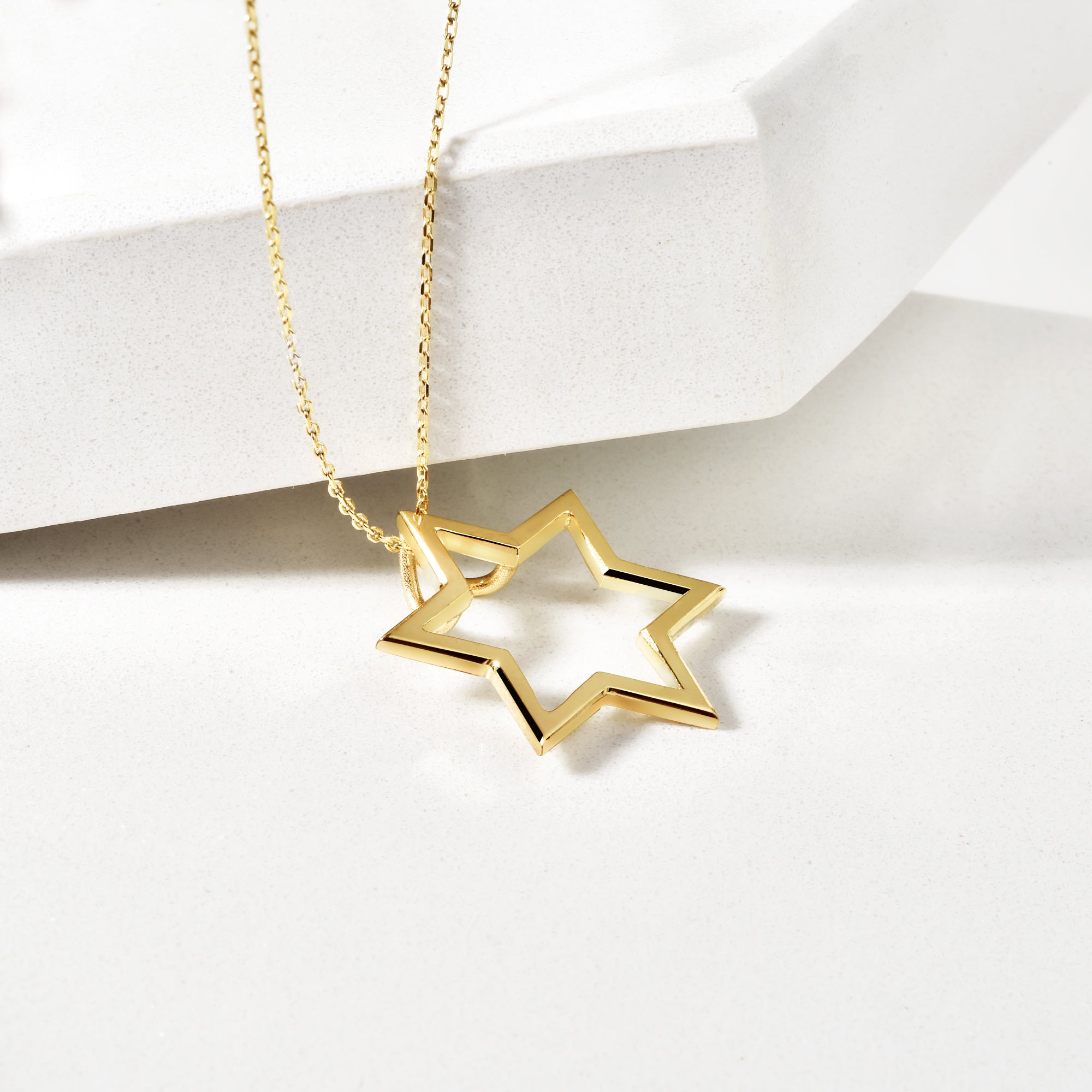 Sirius Star Necklace 14k Gold