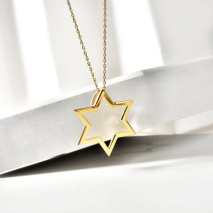 Sirius Star Necklace 14k Gold