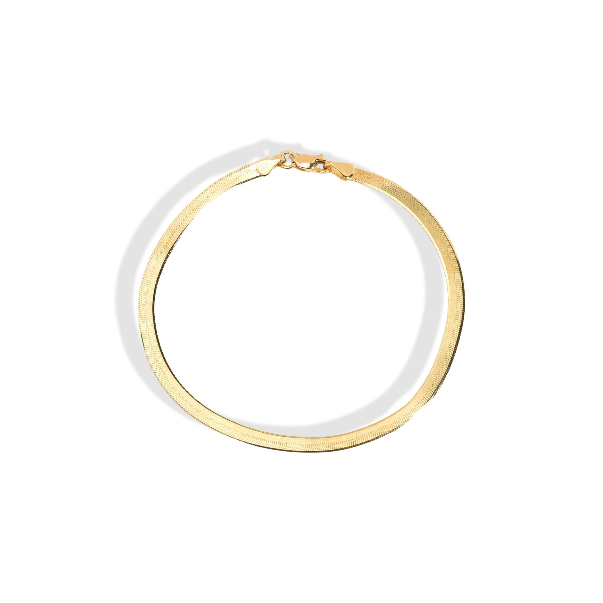 Slim Snake Chain Bracelet 14K Gold