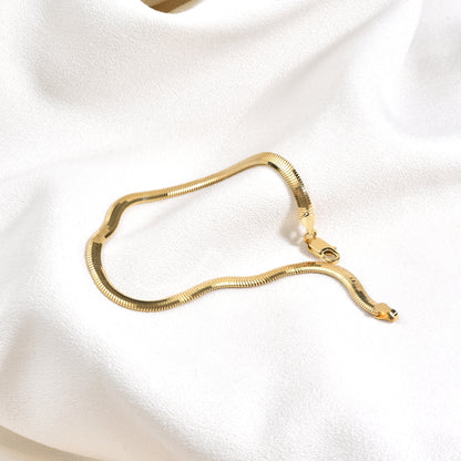 Snake Chain Bracelet 14K Gold