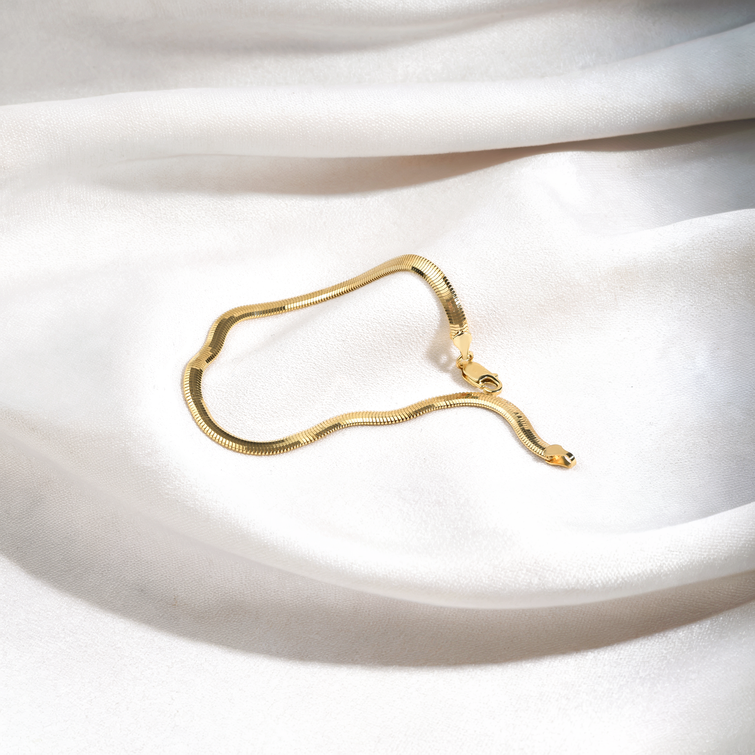 Snake Chain Bracelet 14K Gold