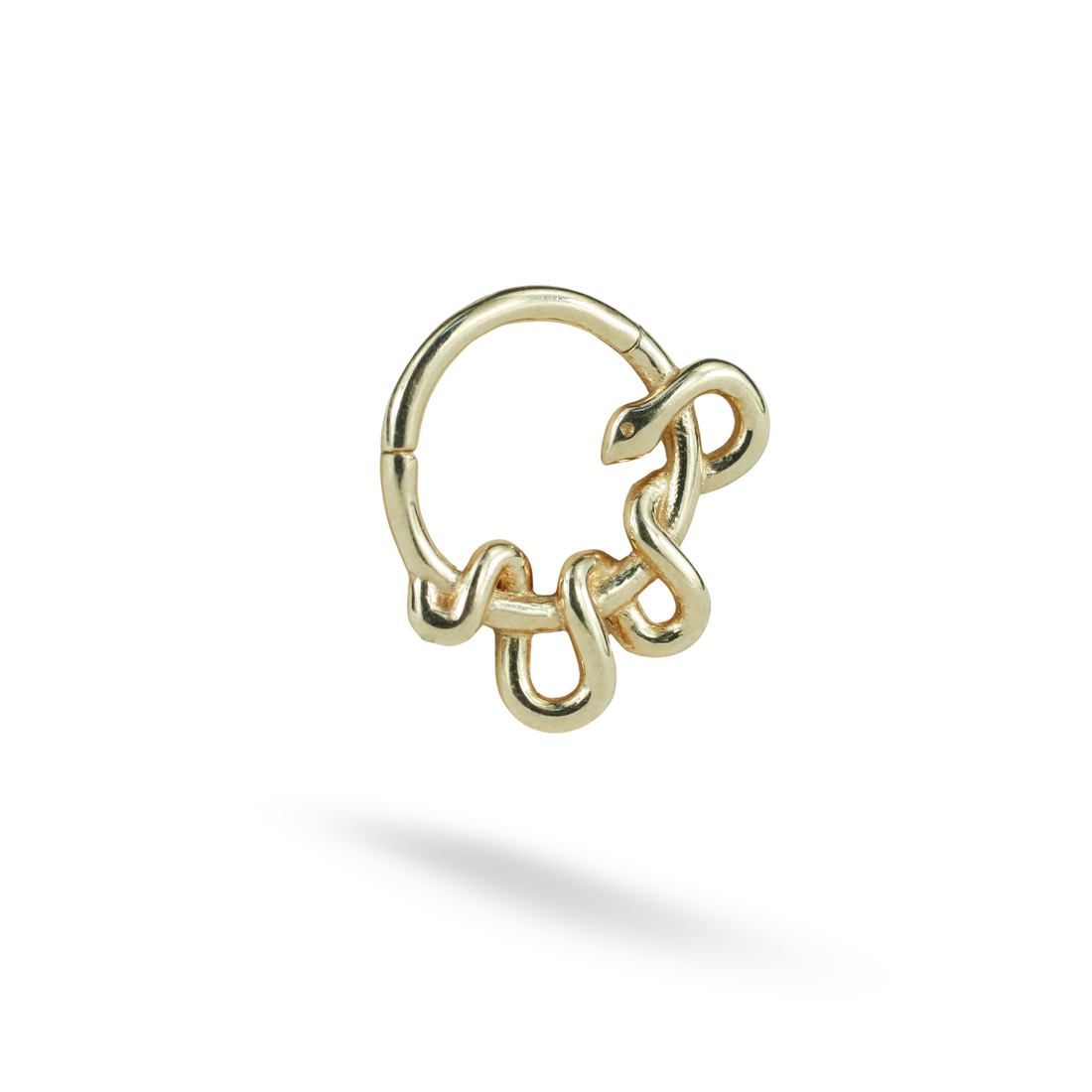 Snake Hoop Ear Piercing 14K Gold