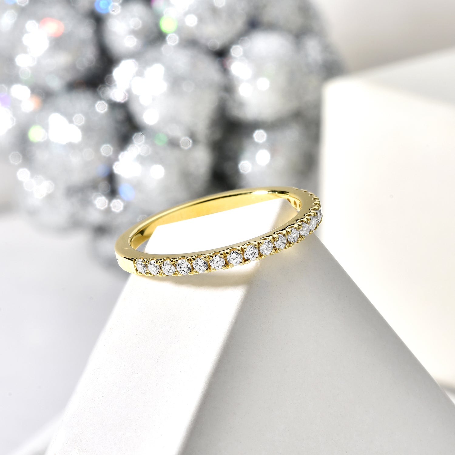 Sorted Array Diamond Ring 14K Gold