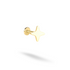 Celestial Star Flatback Ear Piercing 14K Gold