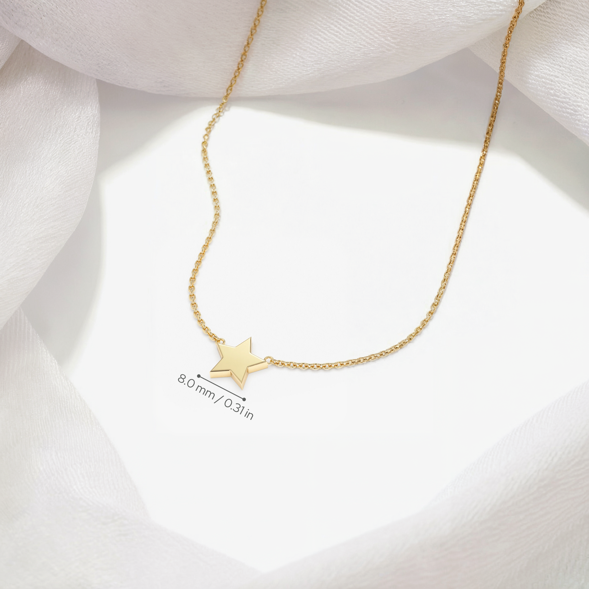 Star Necklace 14K Gold