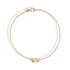 Stony Heart Love Bracelet CZ 14K Gold