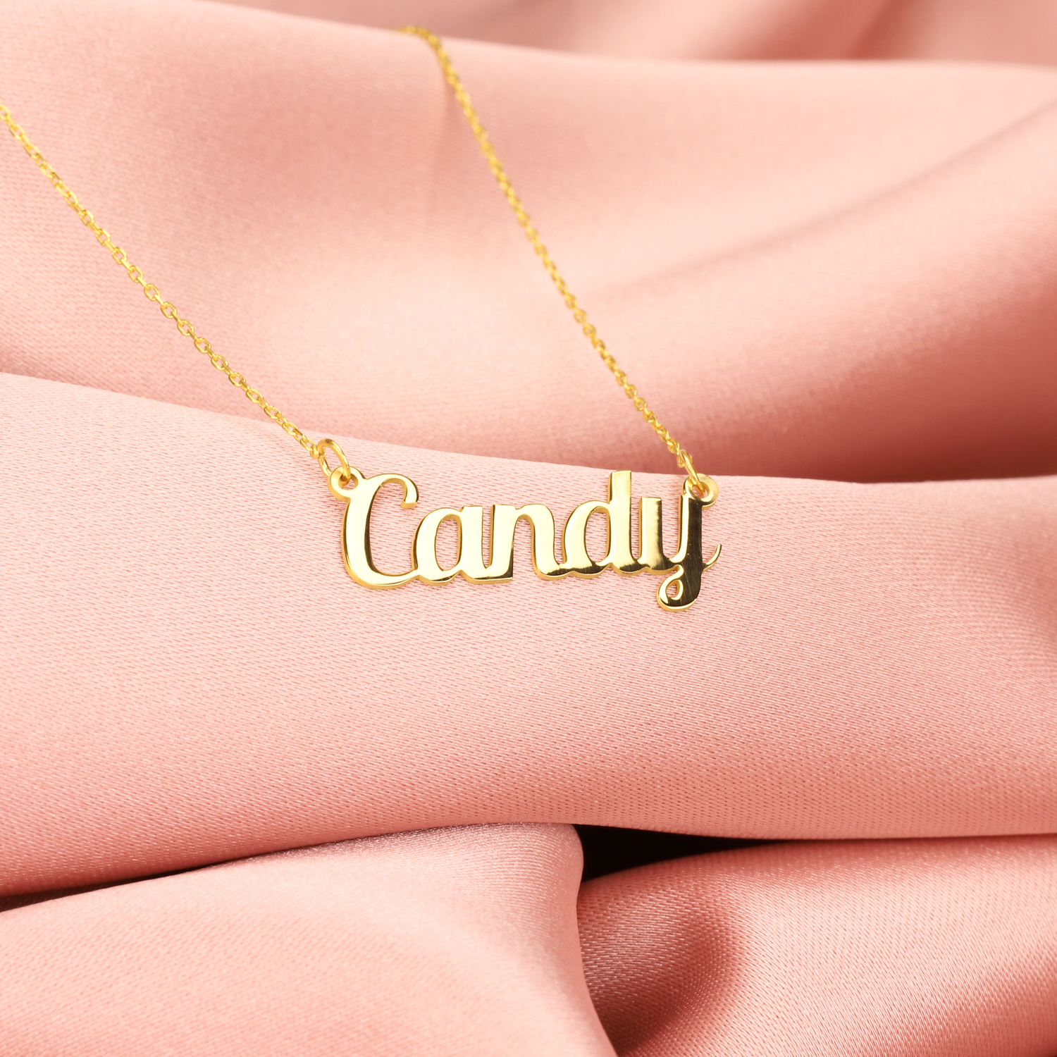 Style Personalized Name Custom Necklace 14K Gold
