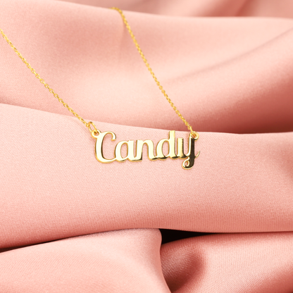 Style Personalized Name Custom Necklace 14K Gold