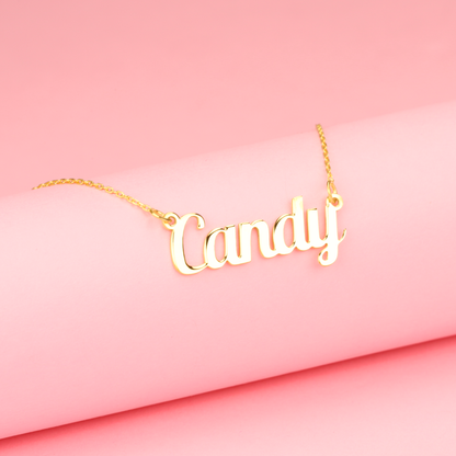 Style Personalized Name Custom Necklace 14K Gold