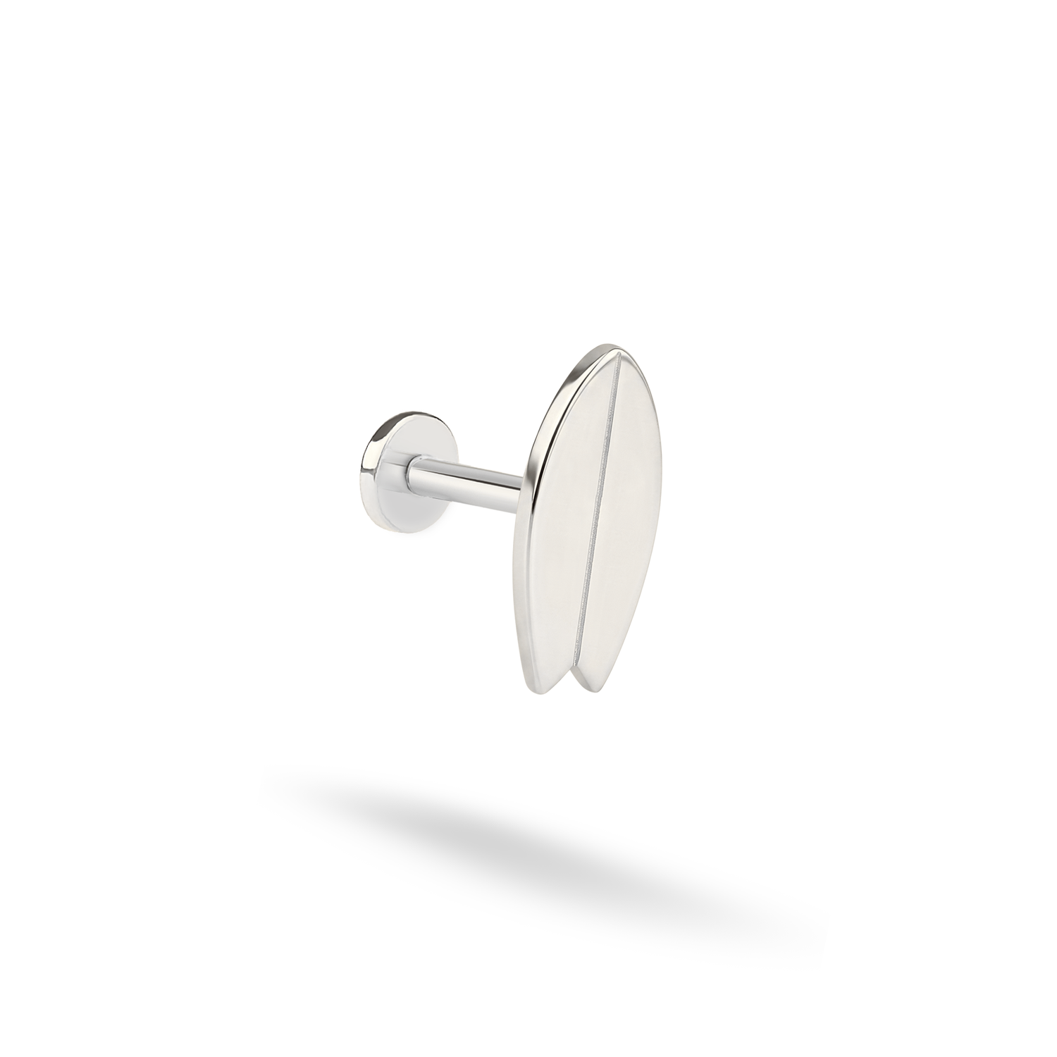 Surfboard Flatback Ear Piercing 14K Gold / Silver