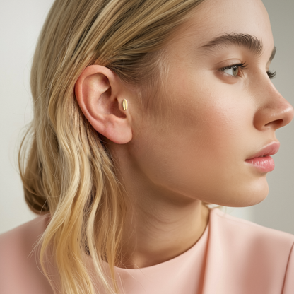 Surfboard Flatback Ear Piercing 14K Gold / Silver