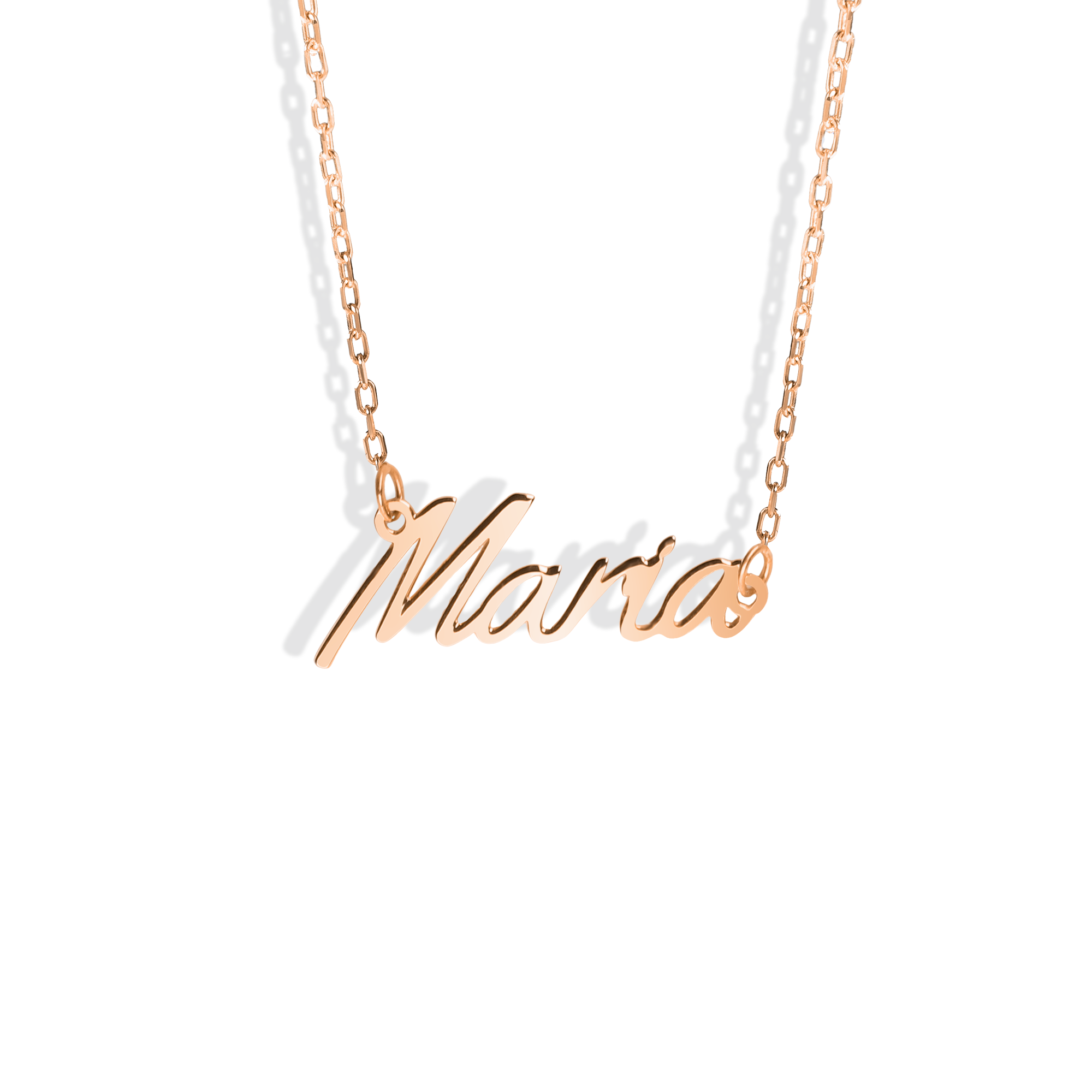 Tailored Personalized Name Custom Necklace 14K Gold