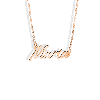 Tailored Personalized Name Custom Necklace 14K Gold