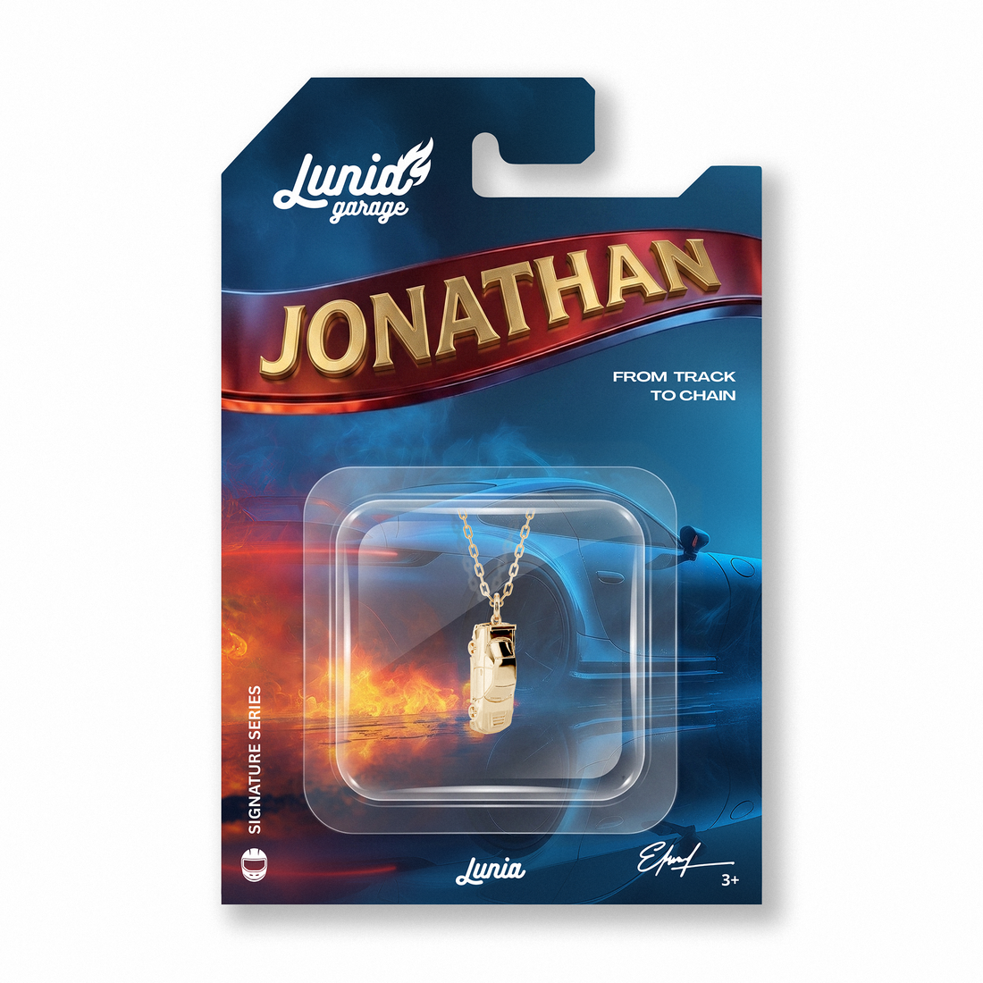 Tokyo Coupe Diecast Model Car Necklace 14K Gold / Silver