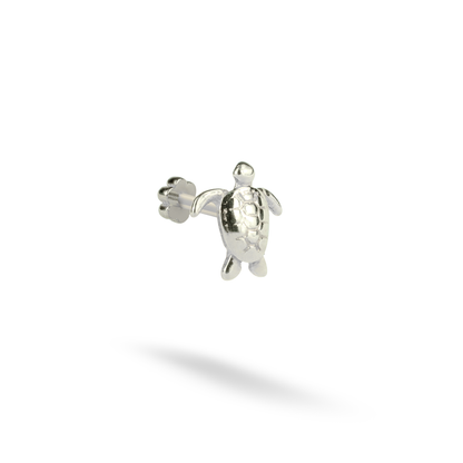 Tortoise Flatback Ear Piercing 14K Gold