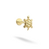 Turtle Flatback Ear Piercing 14K Gold