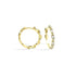 Wave Diamond Hoops Earrings 14K Gold		