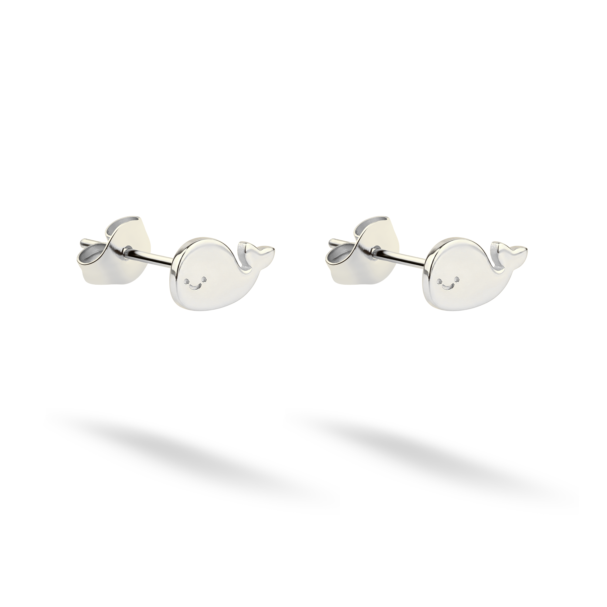 Whale Earrings 14K Gold / Silver