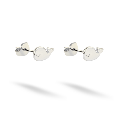 Whale Earrings 14K Gold / Silver