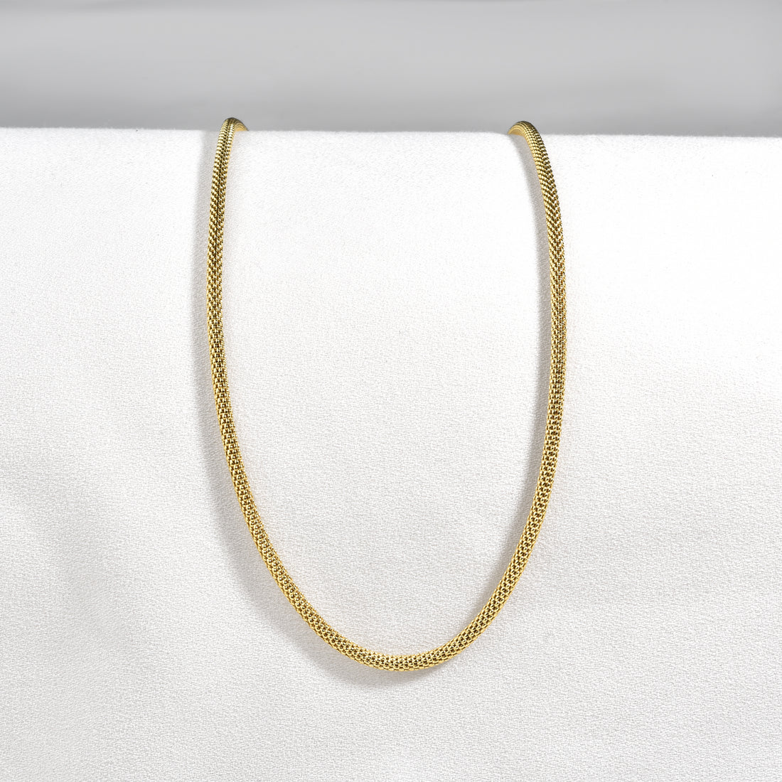 Wicker Wrap Chain Necklace 14K Gold