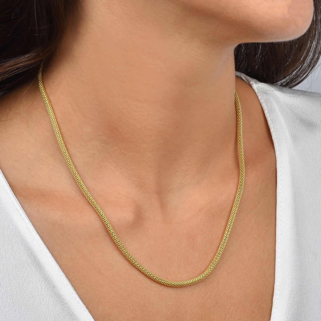 Golden Wrap Chain Necklace 14K