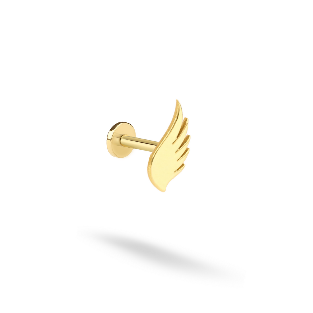 Wing Flatback Ear Piercing 14K Gold