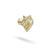 Wolf Head Flatback Ear Piercing 14K Gold